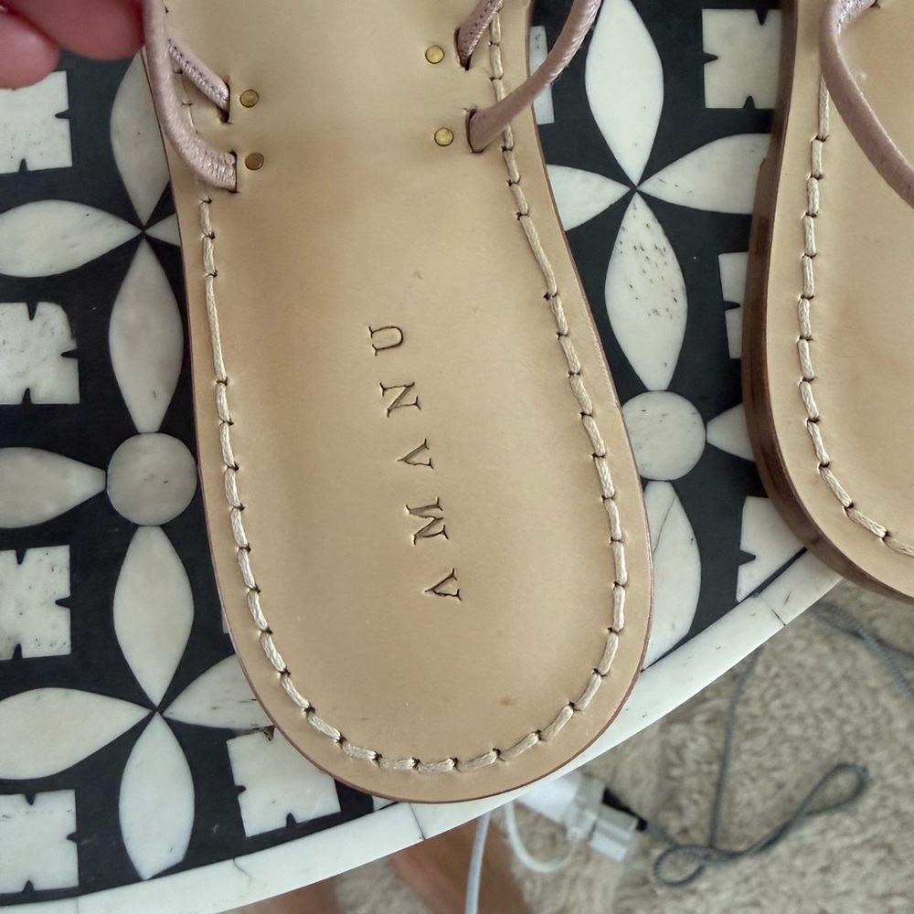 Amanu Tan Sandals never worn 39 - Picture 4 of 5